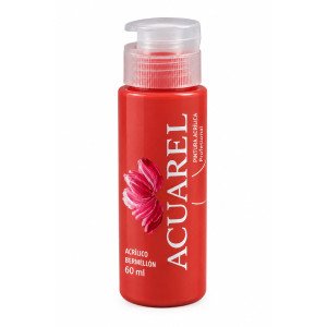 ACRILICO ACUAREL 60 ML BERMELLON 600390