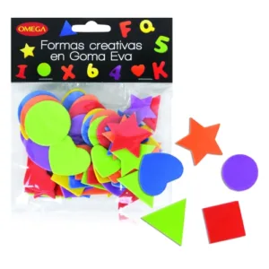 GOMA EVA FORMAS AUTOAD. GEOMETRICAS X60 PCS 250806
