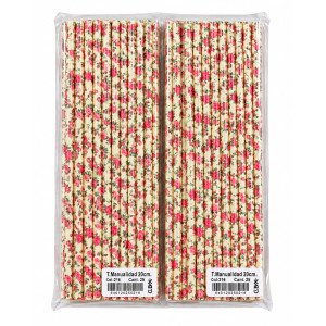 SORBETE DE PAPEL CBX 10X25 FLORES