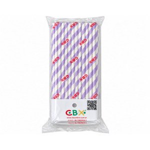 SORBETE DE PAPEL CBX 10X25 RAYA LILA