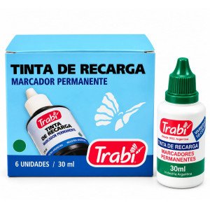 TINTA TRABI P/MARCADOR VERDE PERMANENTE 30 ML